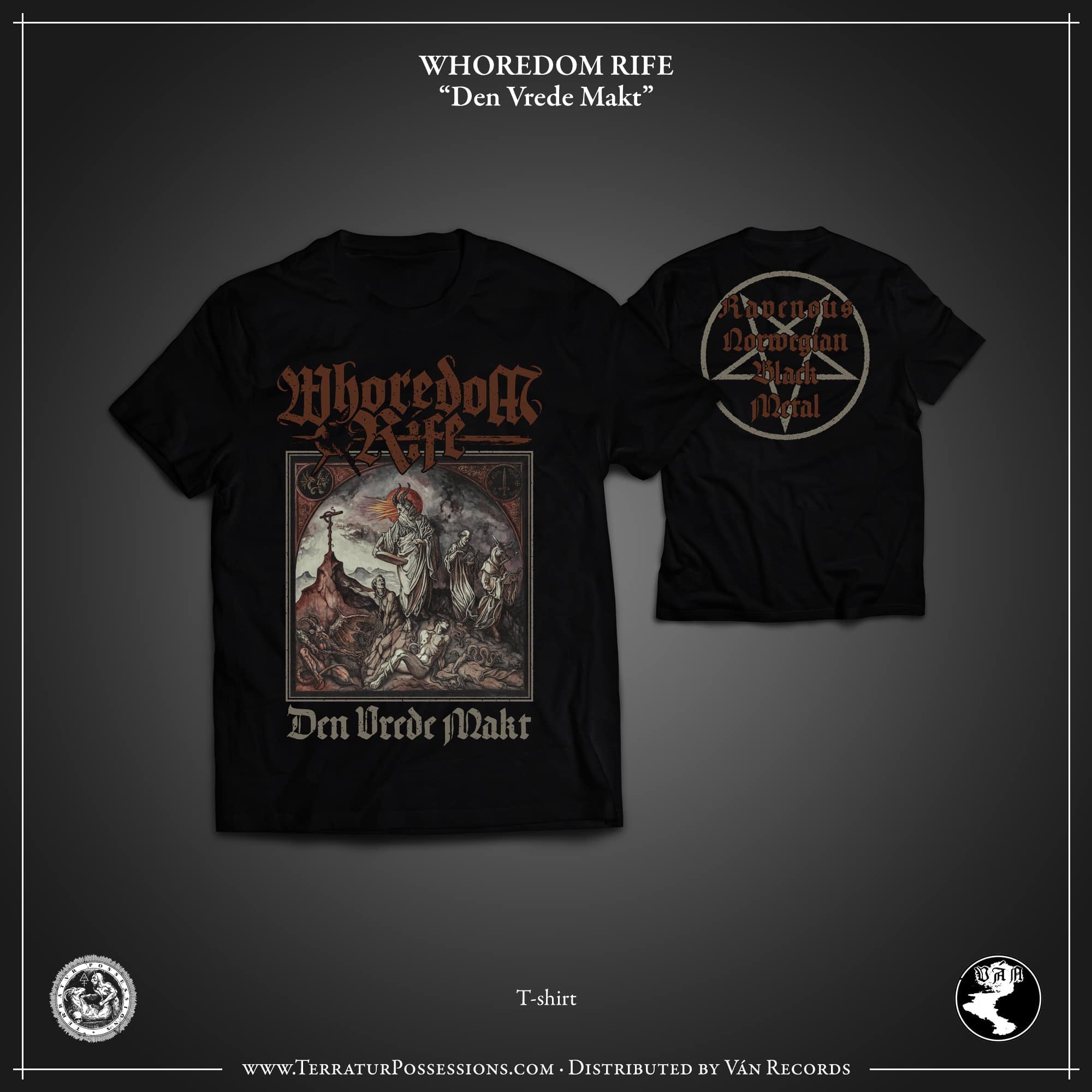 Whoredom Rife - Den Vrede Makt Colored T-Shirt