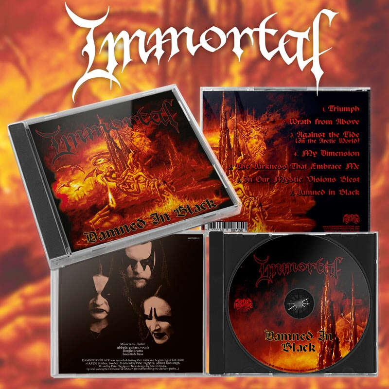 IMMORTAL "Damned in Black" CD