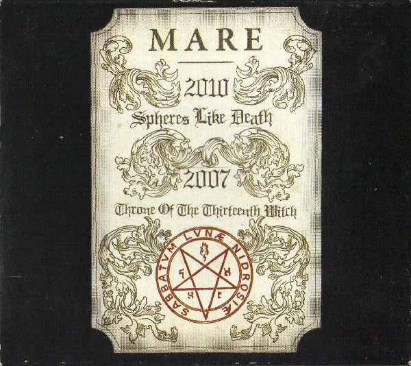 MARE  "Spheres Like Death & Throne Of The Thirteenth Witch" digiCD